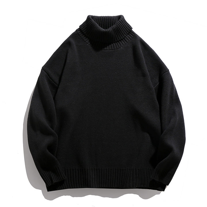 Unisex Lässiger Rollkragenpullover aus Feinstrick mit geripptem Kragen Echo Archiv