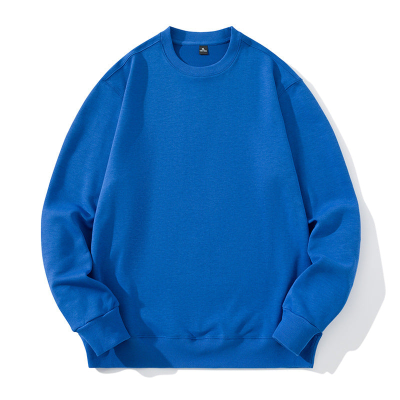 Unisex Oversize Rundhals-Sweatshirt aus Baumwollmischung mit gerippten Bündchen – Marzano