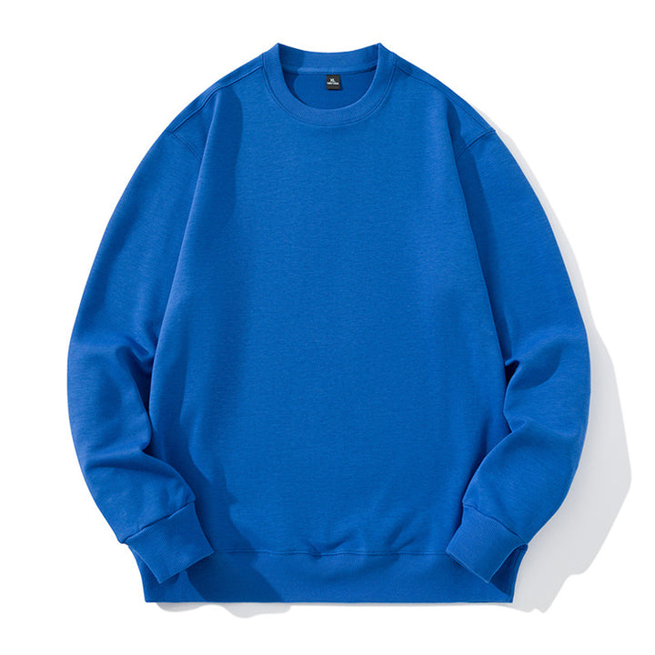 Unisex Oversize Rundhals-Sweatshirt aus Baumwollmischung mit gerippten Bündchen – Marzano