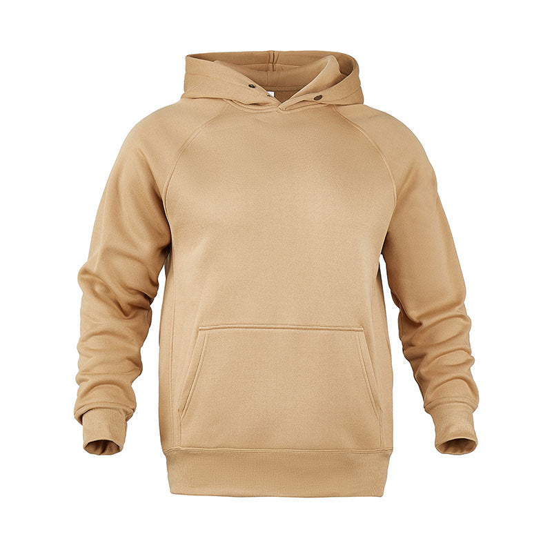Herren nan Sweatstoff Kapuzenpullover mit Raglanärmeln, Kängurutasche und verstärktem Saum Echo Archiv