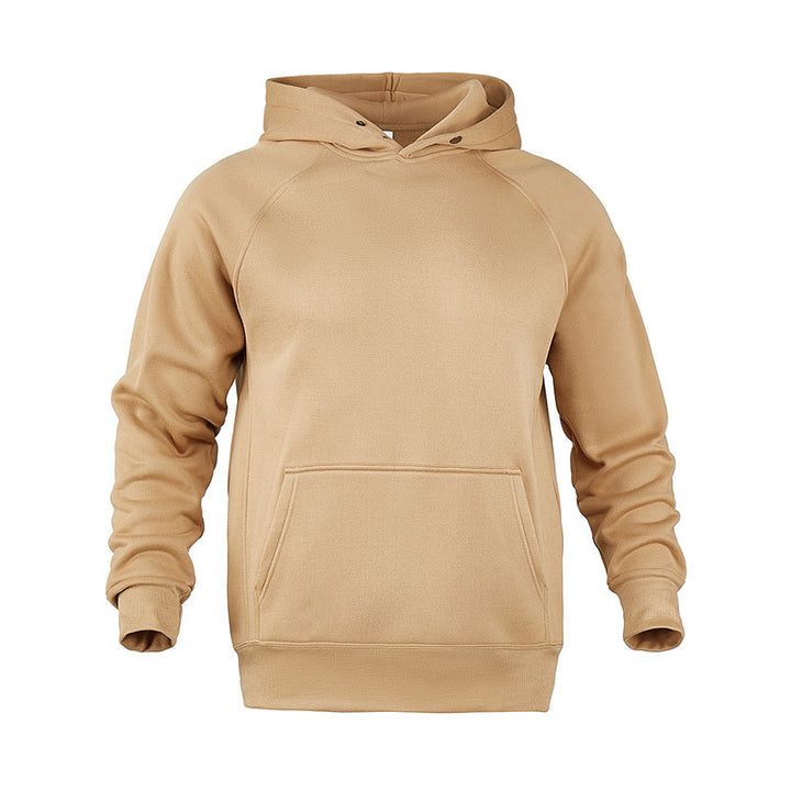 Herren nan Sweatstoff Kapuzenpullover mit Raglanärmeln, Kängurutasche und verstärktem Saum Echo Archiv