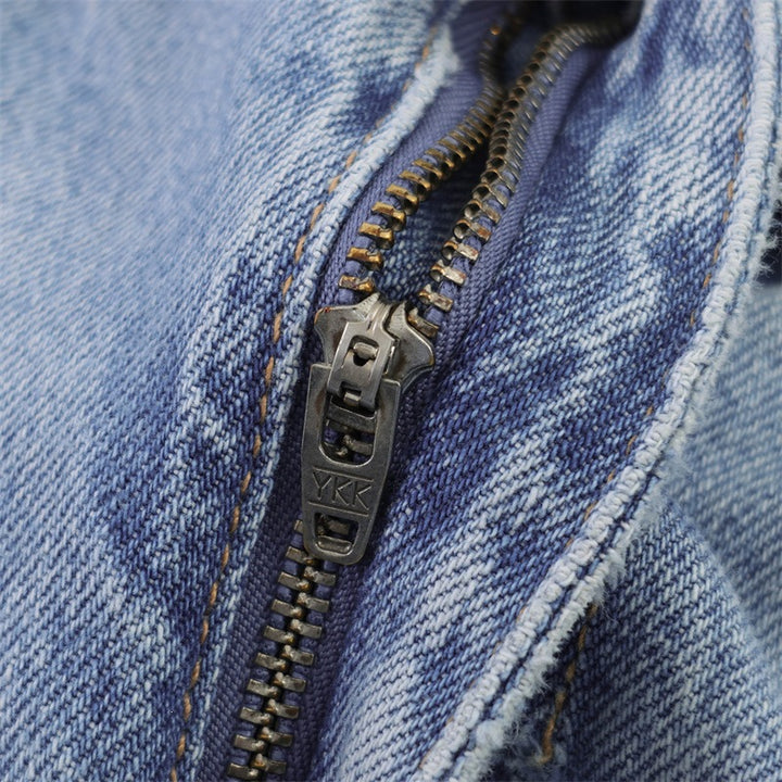 Damen Weite Jeanshose im lässigen Schnitt mit seitlichen Schlitzen Echo Archiv