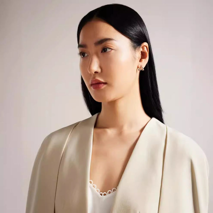 Damen kimonoinspirierter Cape‑Blazer im fließenden Tailoring‑Look Echoarchiv