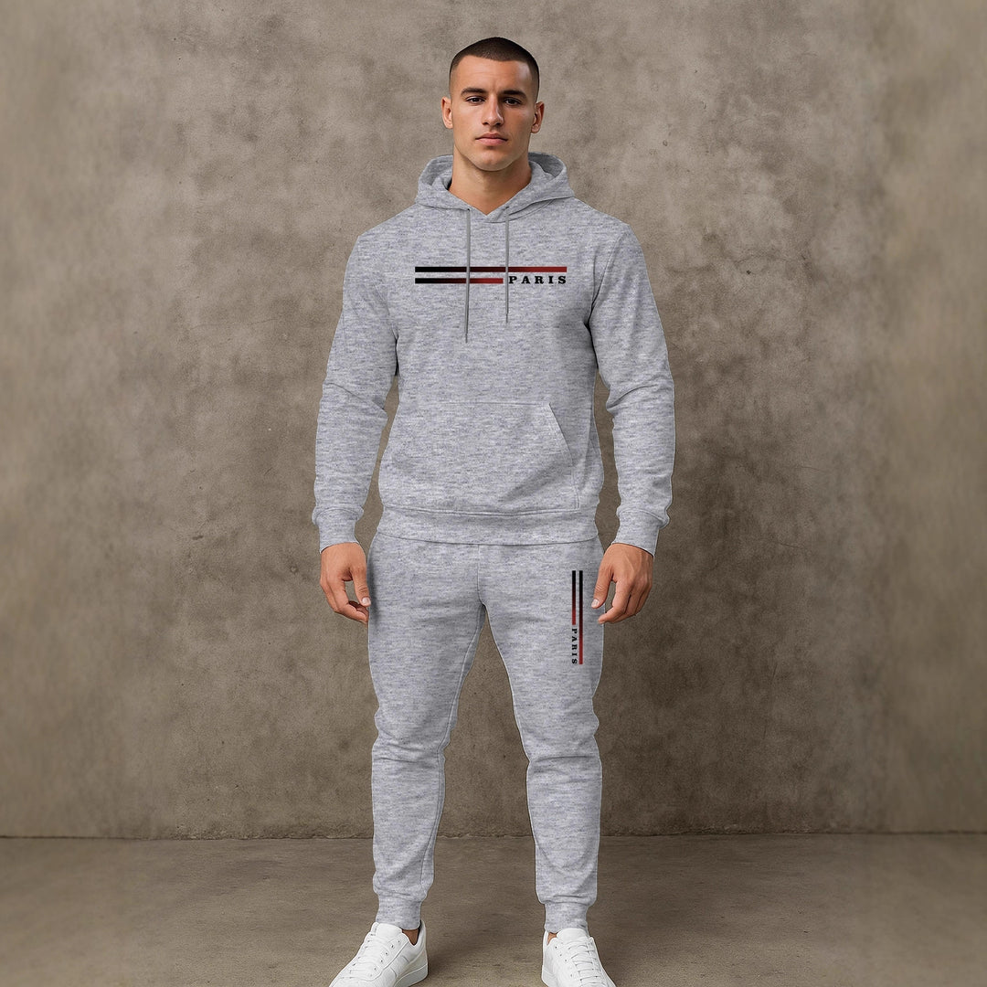 Herren Sportlicher Hoodie-Jogginganzug mit funktionalem Schnitt und praktischen Taschen Echoarchiv