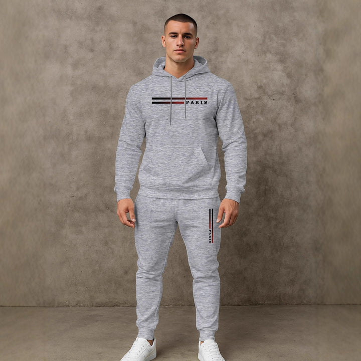 Herren Sportlicher Hoodie-Jogginganzug mit funktionalem Schnitt und praktischen Taschen Echoarchiv
