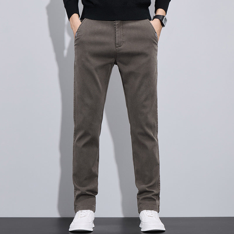 Herren elegante Chino-Pants mit slim-fit Schnitt und vielseitigen Taschen Echoarchiv
