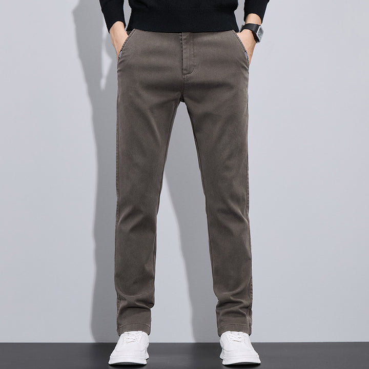 Herren elegante Chino-Pants mit slim-fit Schnitt und vielseitigen Taschen Echoarchiv