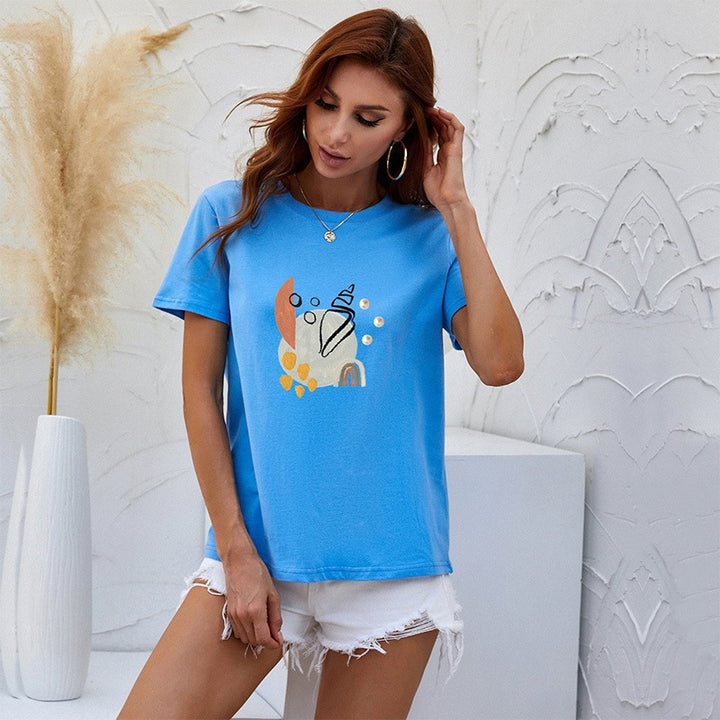 Damen Modernes T-Shirt mit Kunstmotiv Echo Archiv