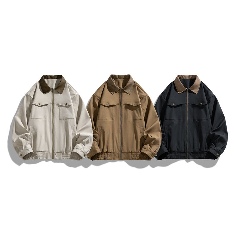 Herren Modische Nylonjacke mit Taschen Echo Archiv