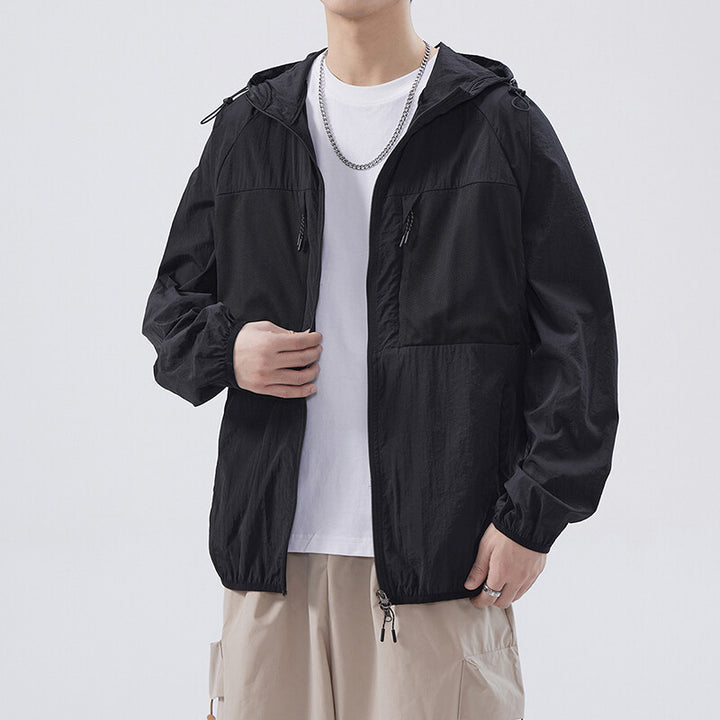 Herren Atmungsaktive Outdoor-Jacke mit Netzdetails Echoarchiv