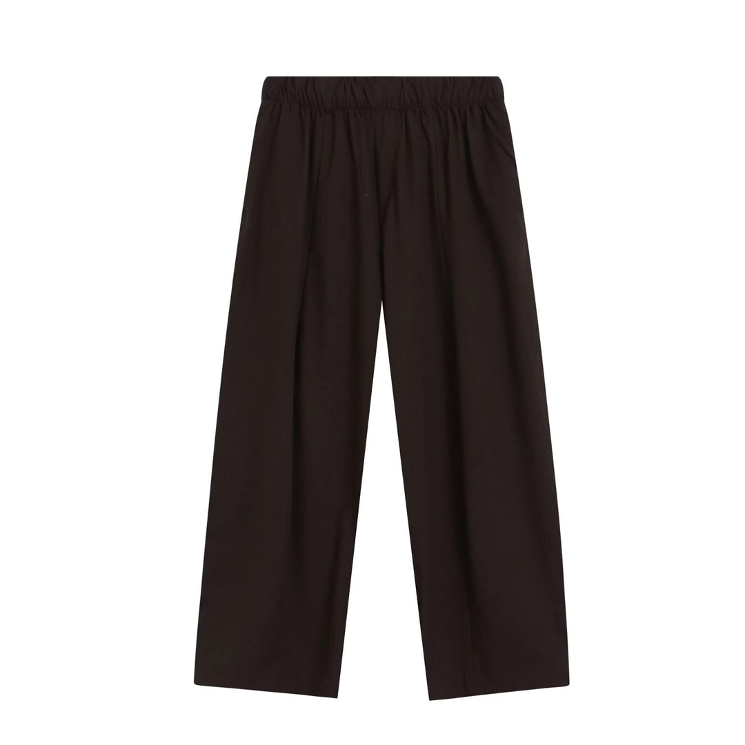 Damen Weite Culotte-Hose mit elastischem Bund und geradem Saum Echo Archiv
