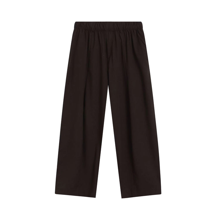 Damen Weite Culotte-Hose mit elastischem Bund und geradem Saum Echo Archiv