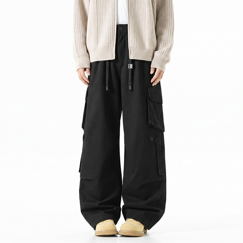 Herren Extraweite Baggy-Cargo-Hose mit Elastikbund, Tunnelzug und Mehrfach‑Utility‑Taschen Echo Archiv