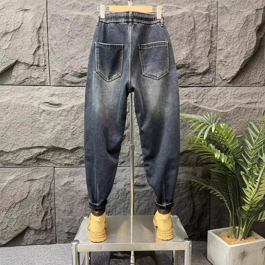 Herren Modische Ripped Jeans mit kreativen Patches Echoarchiv 1788342369