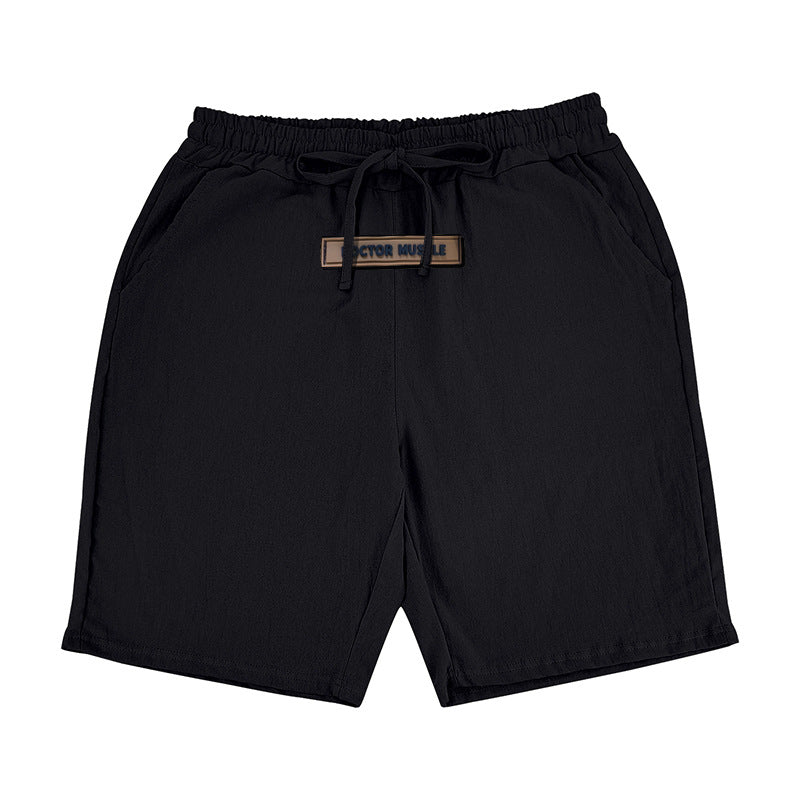 Herren lässige Strandshorts mit elastischem Bund und verstellbarem Kordelzug Echoarchiv