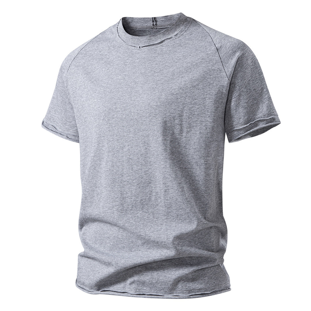 Herren lässiges Kurzarmshirt mit modischem Schnitt und atmungsaktiver Baumwolle Echoarchiv