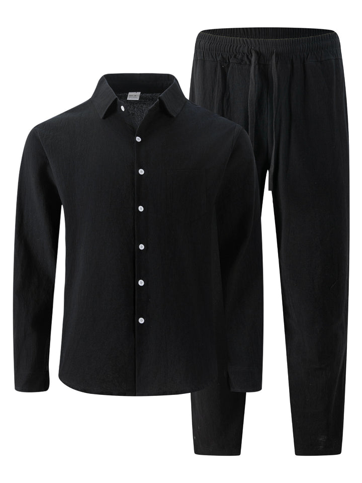 Herren lässiges Schlafanzug-Set aus atmungsaktivem Material mit elegantem Design Echoarchiv