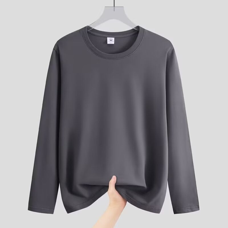 Damen Lässiges Langarmshirt aus atmungsaktiver Baumwolle Echoarchiv