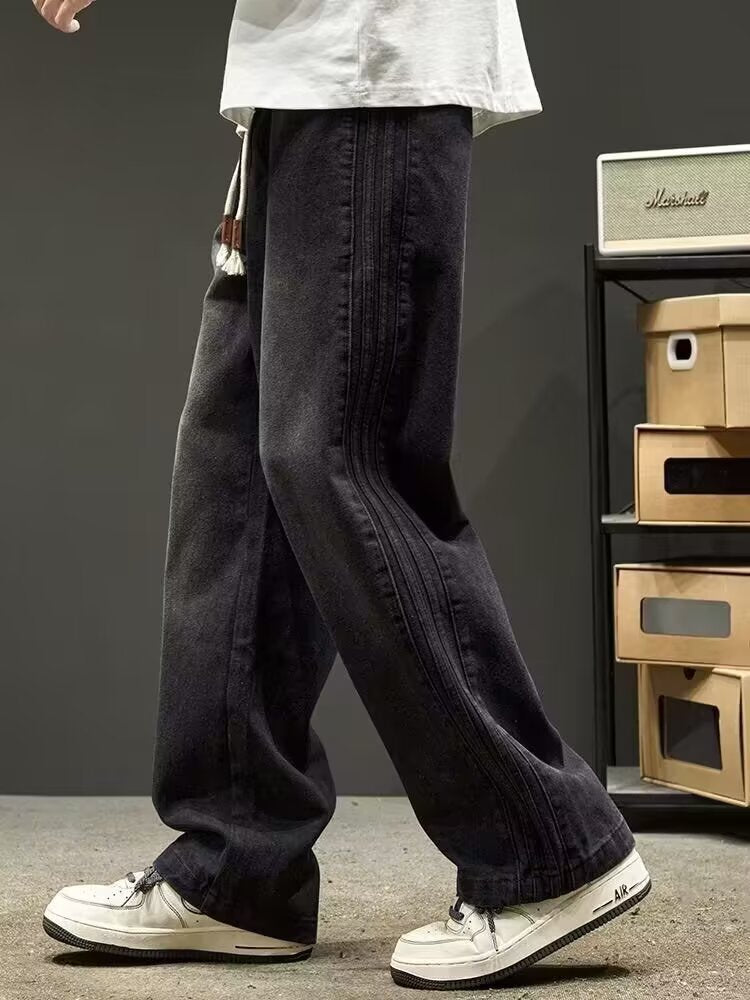 Herren Weit geschnittene Jeans mit seitlichen Nähten Echoarchiv
