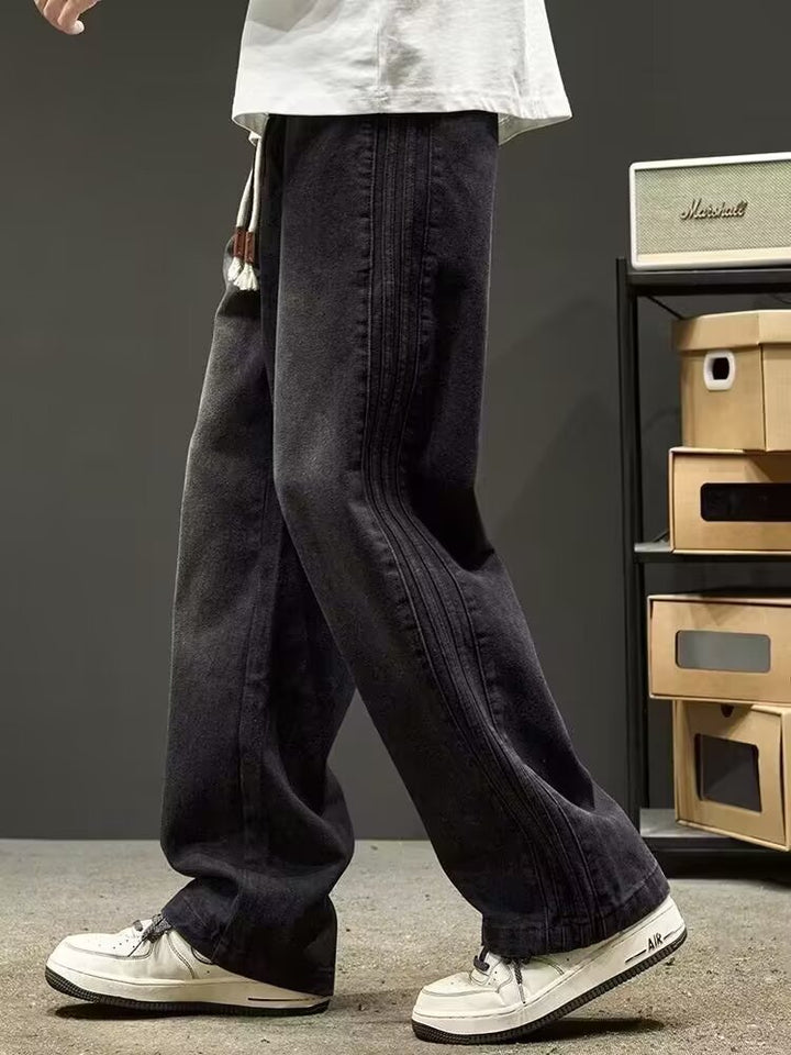 Herren Weit geschnittene Jeans mit seitlichen Nähten Echoarchiv