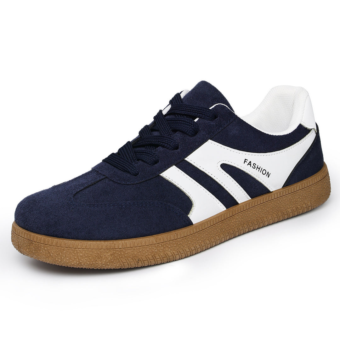 Herren nan retro Veloursleder Sneaker mit gepolstertem Fersenkragen und profilierter Gummilaufsohle Echo Archiv