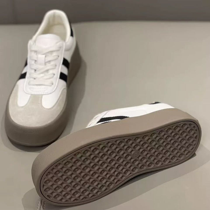 Damen Plateausneakers mit eleganter Oberflächenstruktur und rutschfester Sohle Echo Archiv