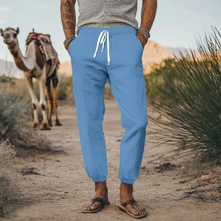 Herren lässige Reisen-Cargo-Hose mit elastischem Bund und praktischen Taschen Echoarchiv
