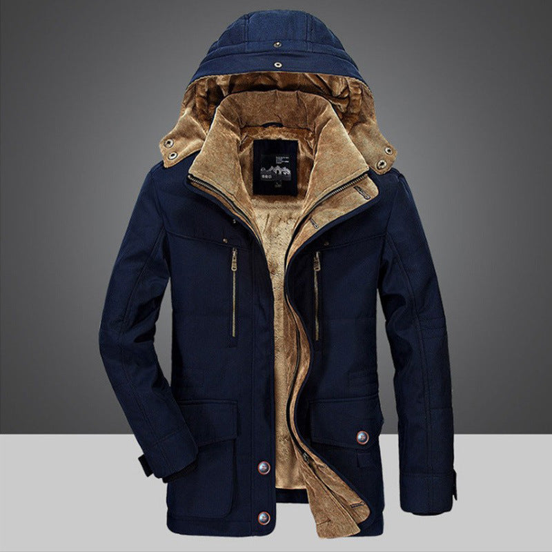 Herren nan arktis-inspirierter Fieldparka mit Cord-Innenkragen, abnehmbarer Kapuze und multifunktionalen Taschen Echo Archiv