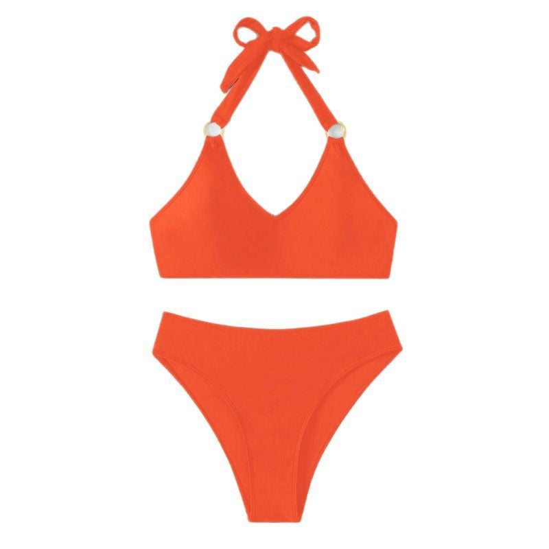 Damen Triangel-Bikini mit eleganten goldenen Akzenten Echo Archiv