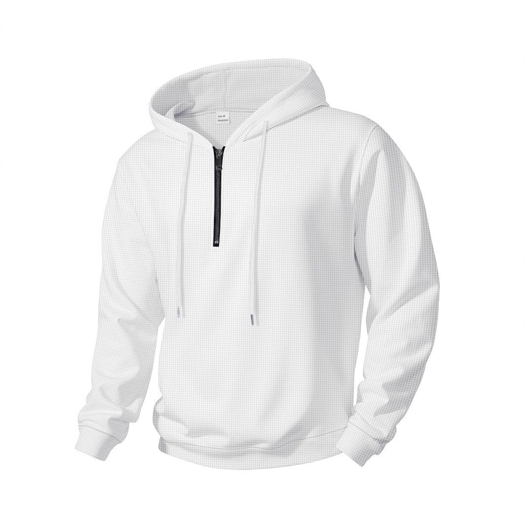 Herren Sportlicher Hoodie mit halbem Reißverschluss Echoarchiv