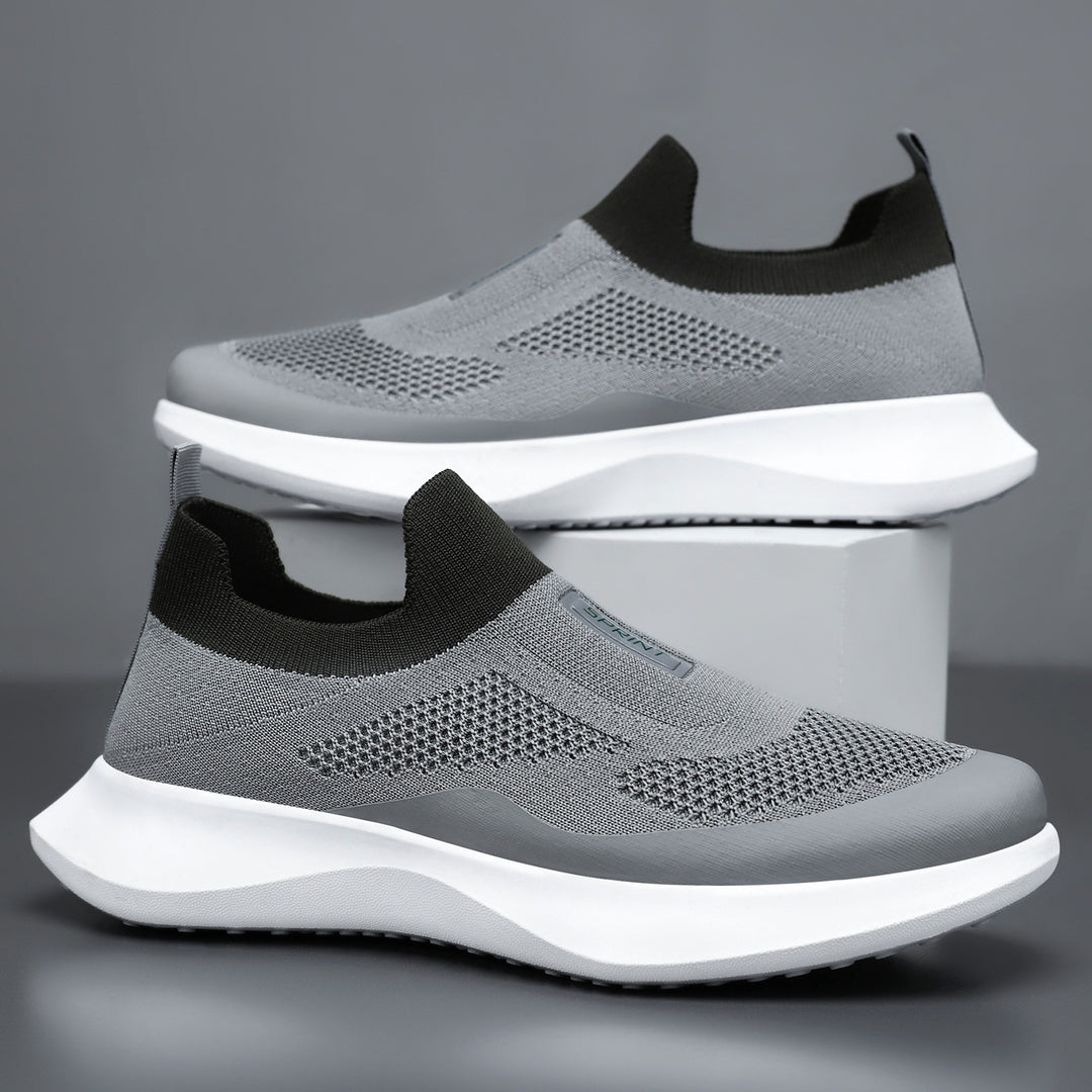 Damen nan leichter Strick-Slip-On Sneaker mit sockenähnlichem Schaft, elastischem Einstieg und ergonomischer Memory-Plateausohle Echo Archiv