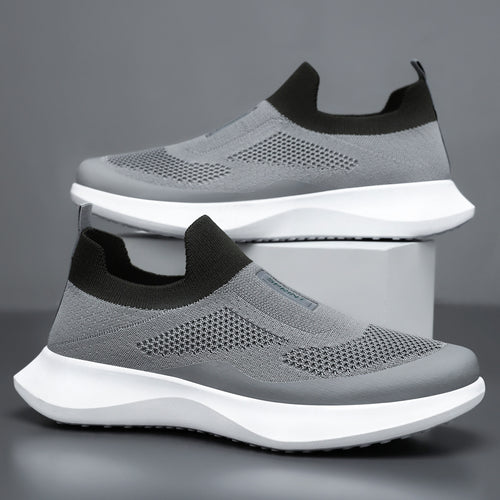 Damen nan leichter Strick-Slip-On Sneaker mit sockenähnlichem Schaft, elastischem Einstieg und ergonomischer Memory-Plateausohle Echo Archiv