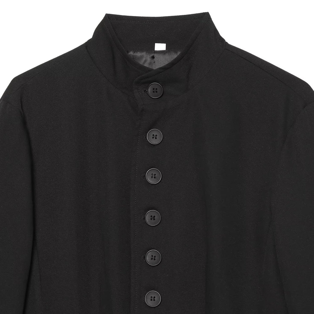 Damen Langblazer mit Stehkragen und durchgehender Knopfleiste Echoarchiv