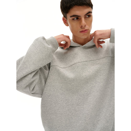 Unisex Kapuzenpullover mit Oversize-Schnitt und dezenter Brustpasse Echoarchiv