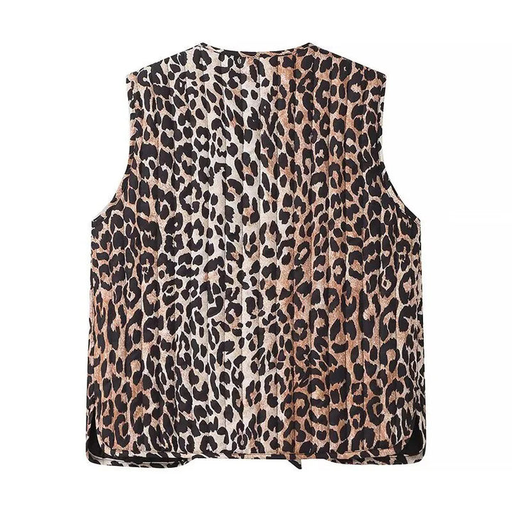 Damen nan ärmelloses Chiffon-Top mit Doppelschleifen-Front und Cut-Out Echo Archiv