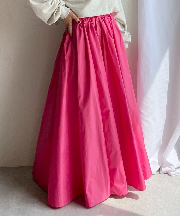 Damen Eleganter Teller‑Maxirock mit hohem Bund, versteckten Eingrifftaschen und verstärktem Saum – Valéora