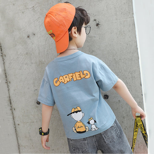 Jungen Baumwoll-T-Shirt mit coolem Cartoon-Design Echo Archiv