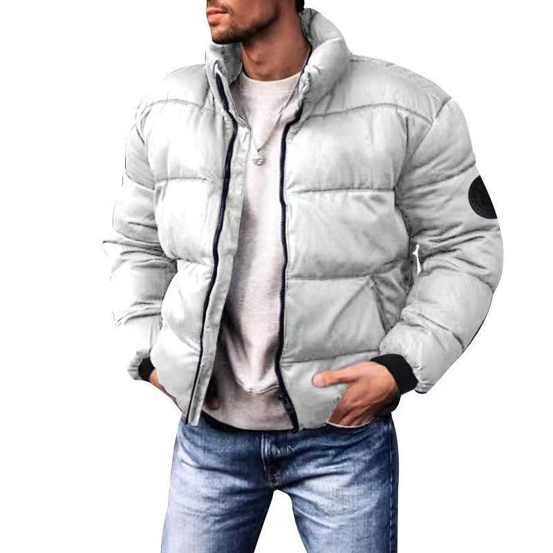 Herren nan wattierte Steppjacke mit hohem Stehkragen, Thermofüllung und elastischen Bündchen Echo Archiv