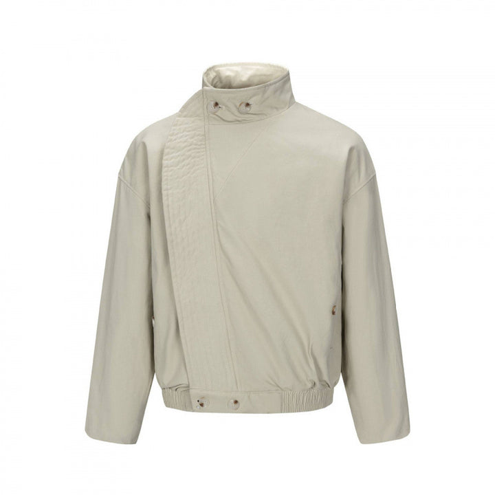 Herren Asymmetrische Kurzjacke mit Stehkragen, gesteppter Frontblende und elastischem Saum Echo Archiv