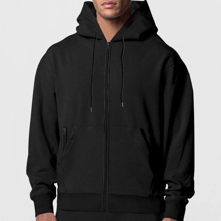 Herren Kapuzenjacke mit praktischen Taschen und modernem Reißverschluss Echoarchiv