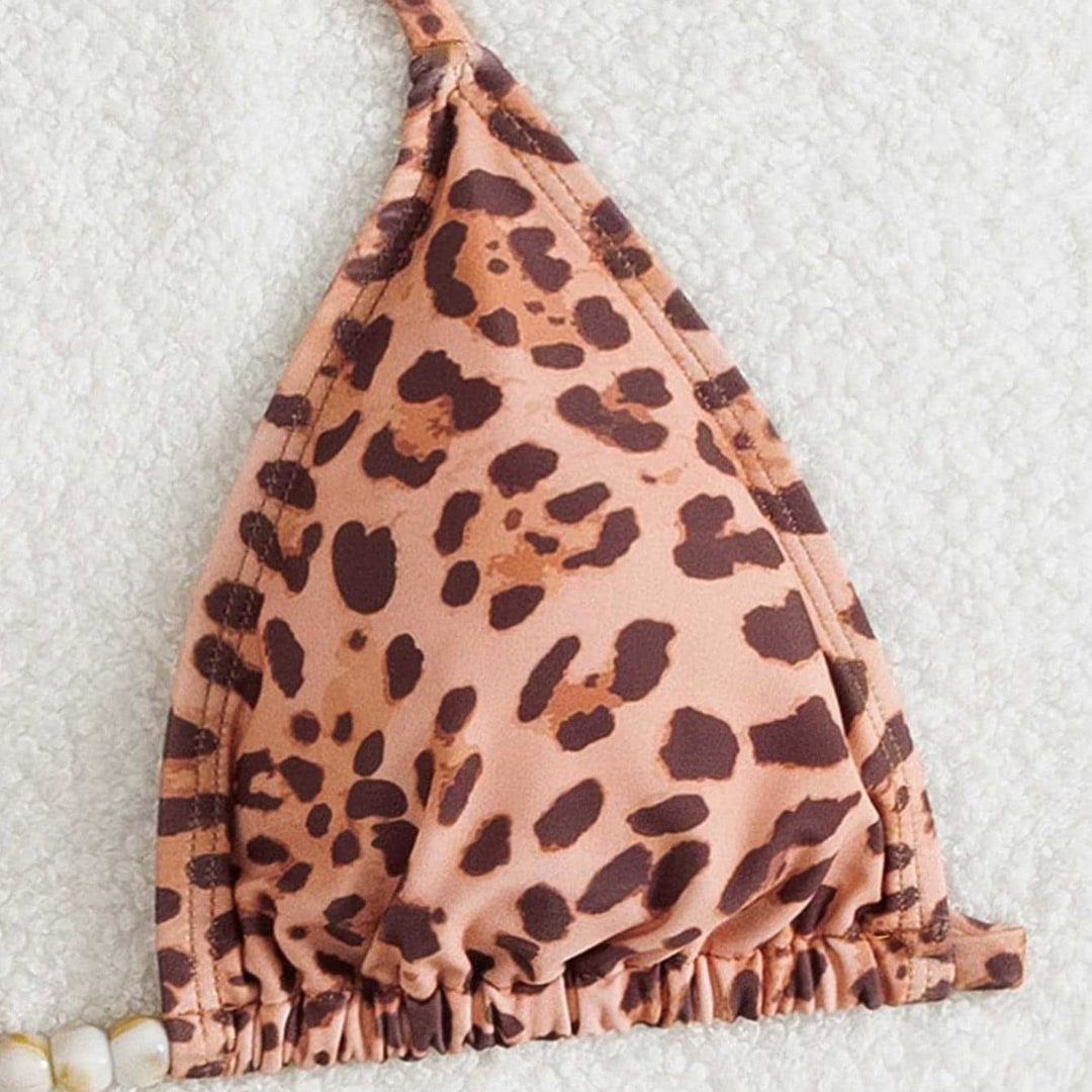Damen Triangel-Bikini mit seitlichem Slip und verstellbaren Bändern Echo Archiv