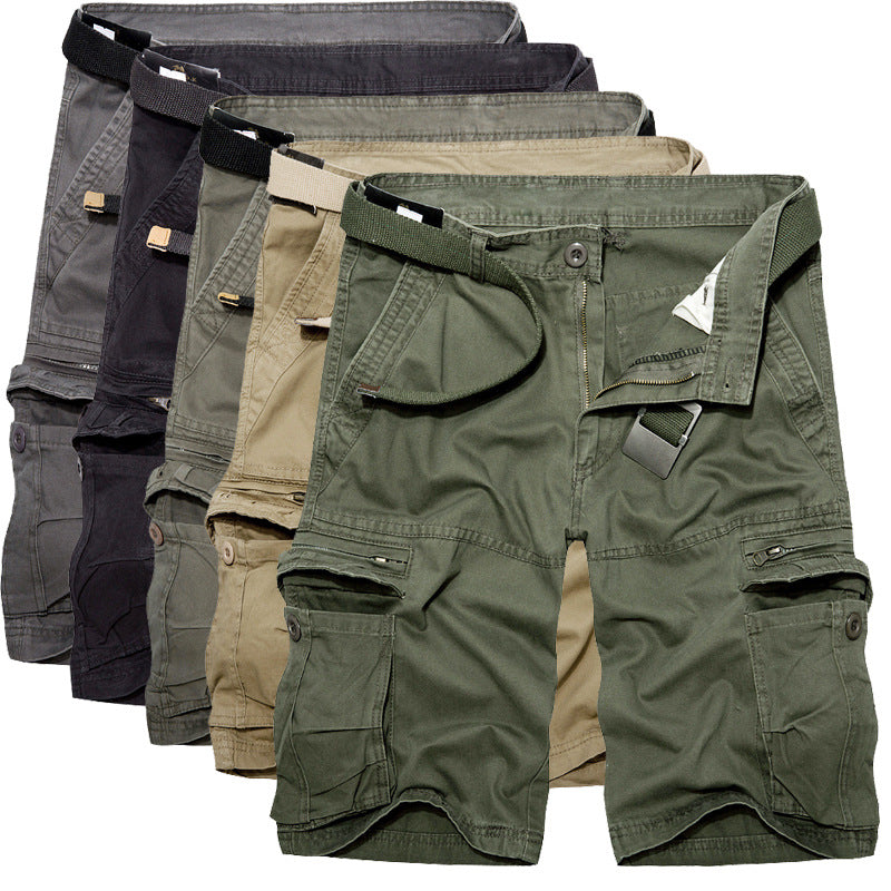 Herren Cargo-Shorts mit multifunktionalen Taschen und verstellbarem Gürtel Echoarchiv