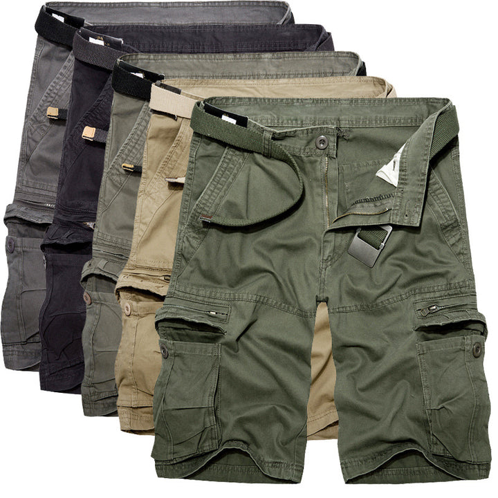 Herren Cargo-Shorts mit multifunktionalen Taschen und verstellbarem Gürtel Echoarchiv