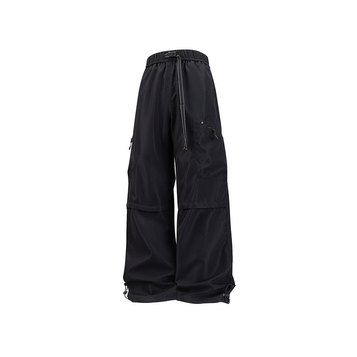 Damen Weite Utility-Cargohose mit verstellbarem Beinabschluss und Multifachtaschen Echo Archiv