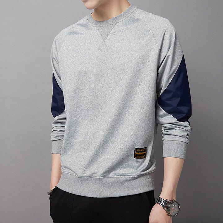Herren Sportlicher Sweatshirt mit kontrastierenden Ärmeln Echoarchiv