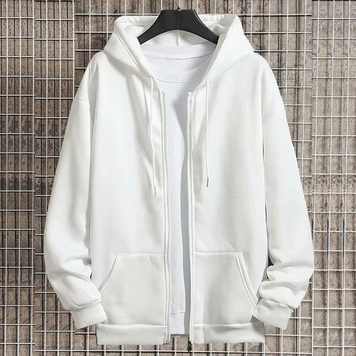 Unisex Zip-Hoodie mit verdecktem Reißverschluss, minimalistischer Silhouette und angerautem Innenfutter Echo Archiv