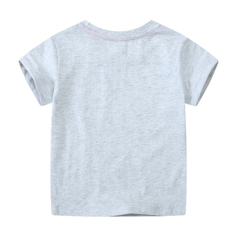 Mädchen T-Shirt mit buntem Einhorn-Design und inspirierendem Schriftzug Echo Archiv