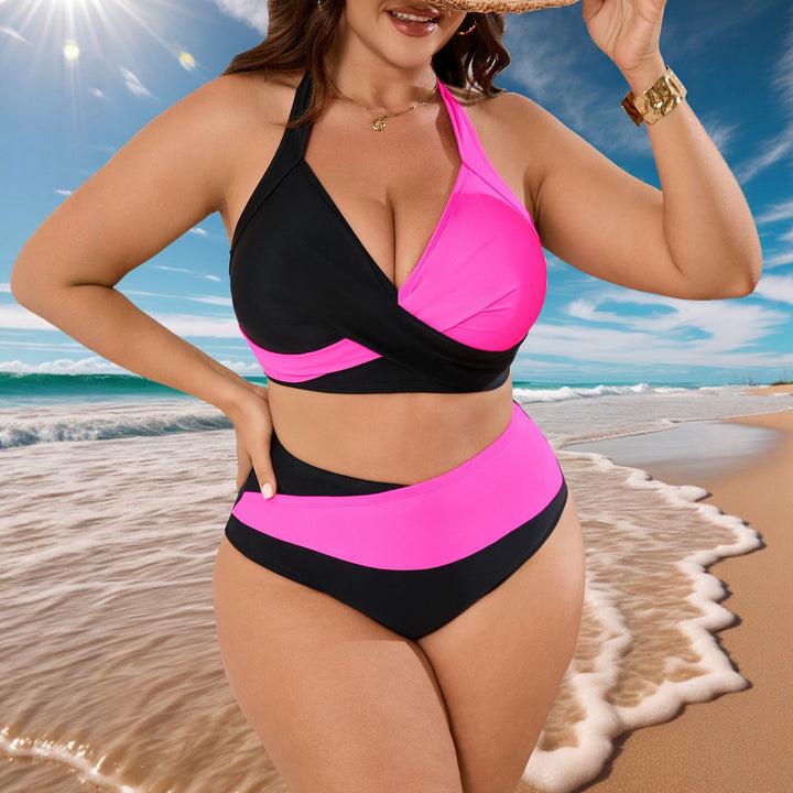 Damen Triangel-Bikini in kontrastierenden Farben Echo Archiv