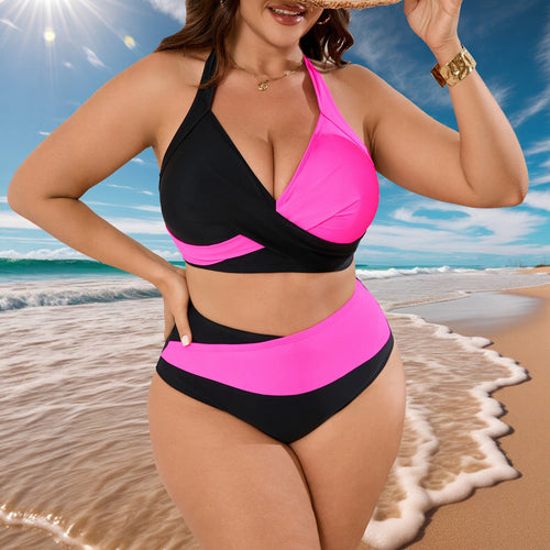 Damen Triangel-Bikini in kontrastierenden Farben Echo Archiv