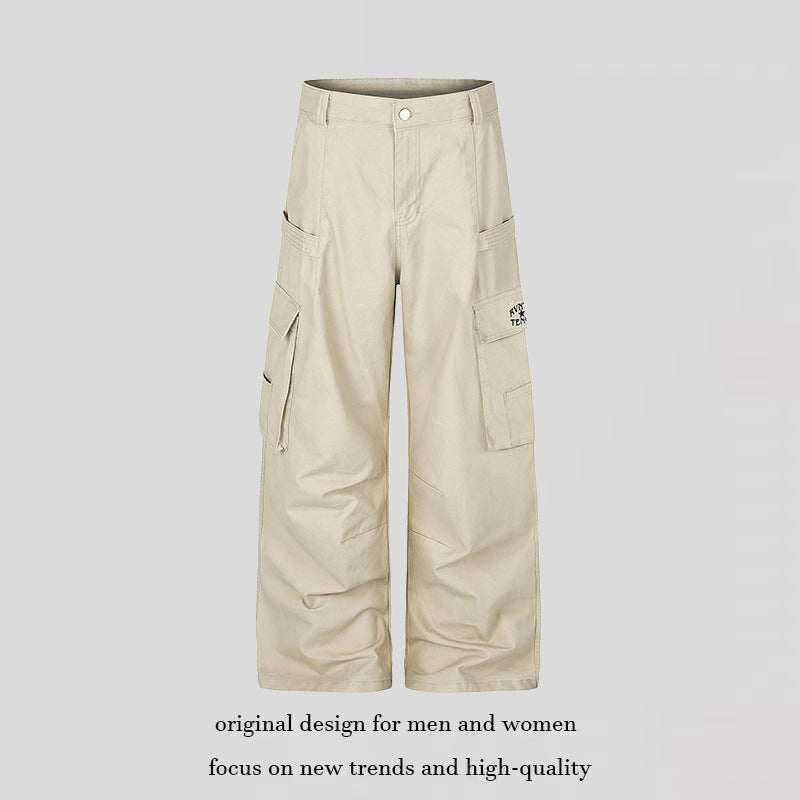 Damen Cargo-Hose mit hohem Bund, Multifunktions-Taschen und weitem Culotte-Schnitt Echoarchiv
